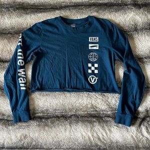 Almost new Vans long sleeve crop top!